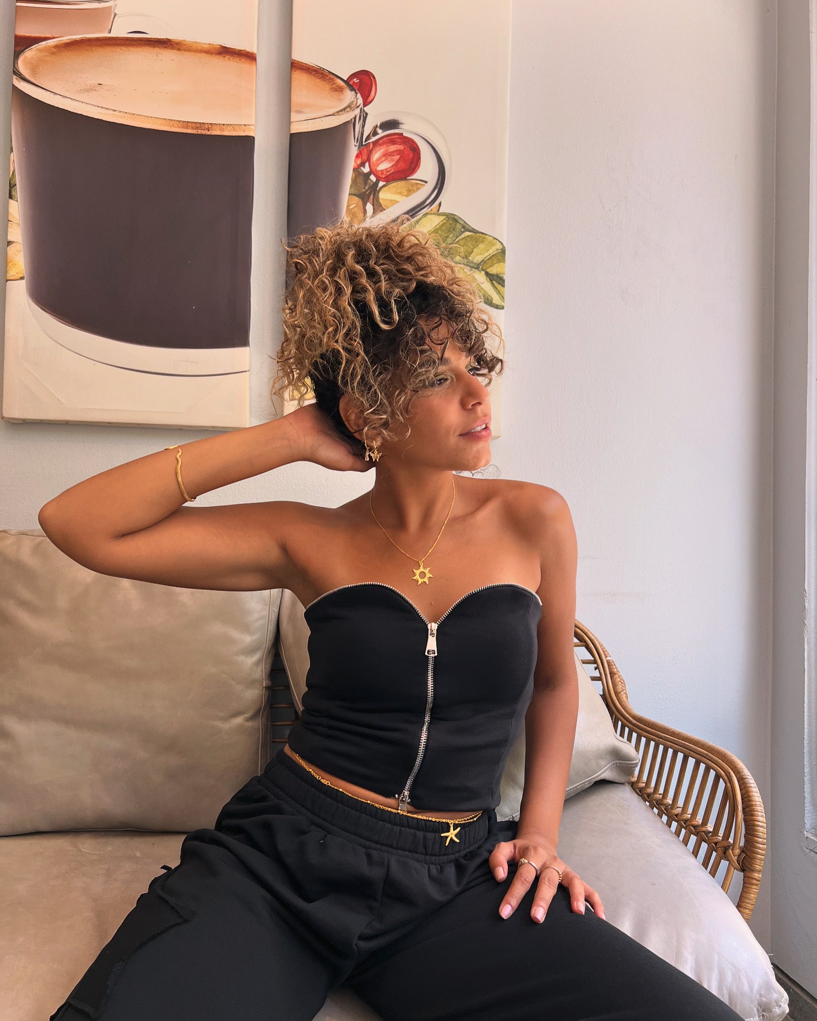 Double zipper top