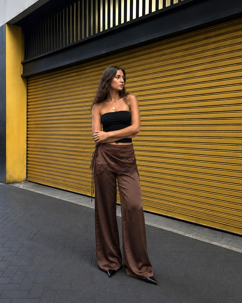 Overlay Waist Pants