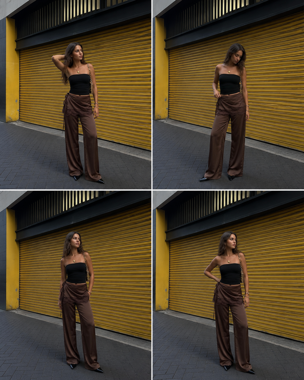 Overlay Waist Pants
