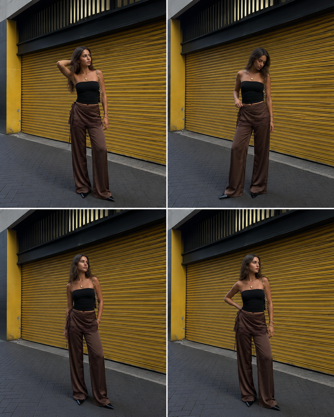 Overlay Waist Pants