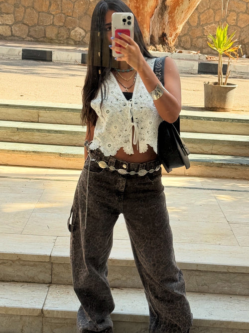 Cheetah print pants