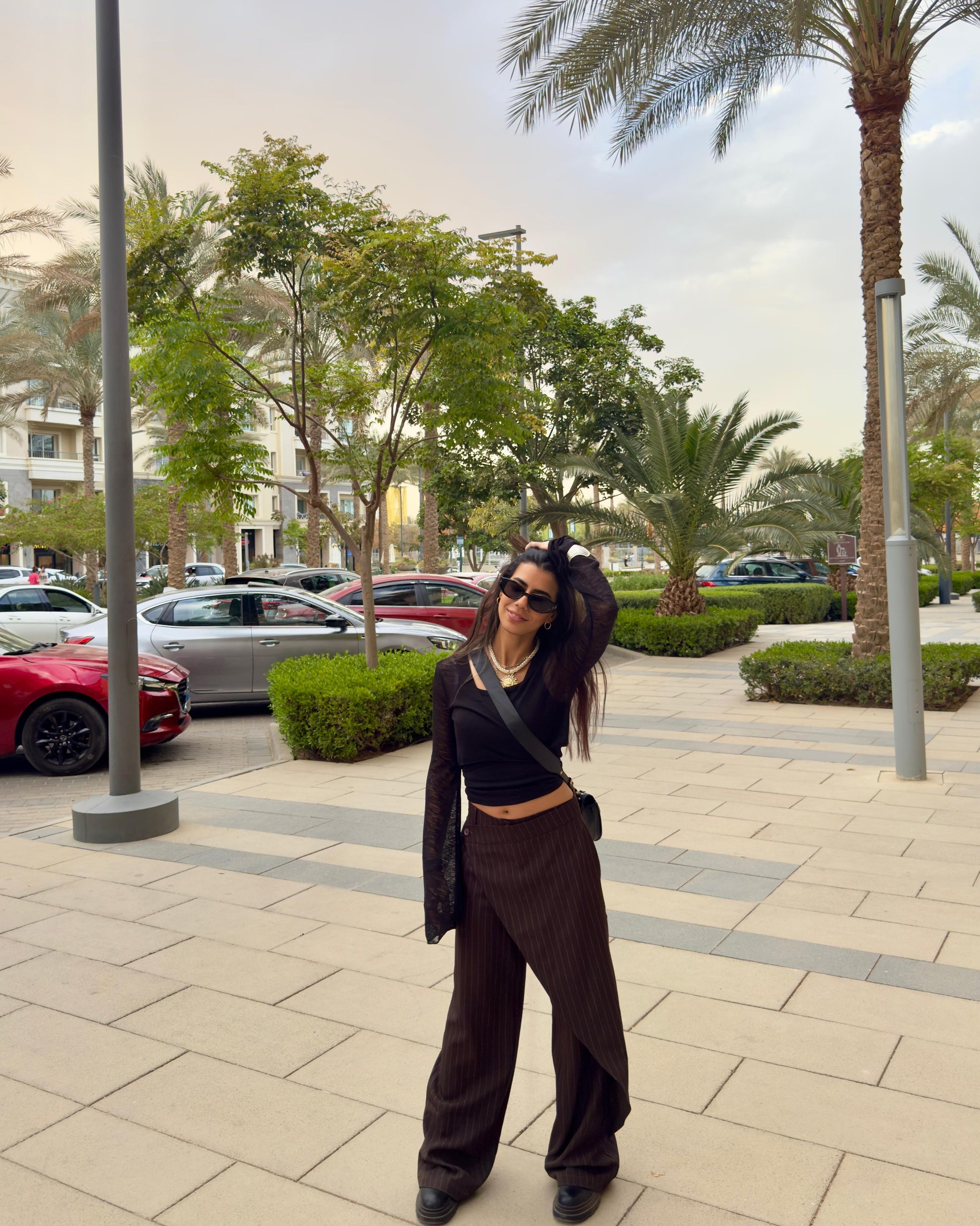 Pinstripe Wrap Pants