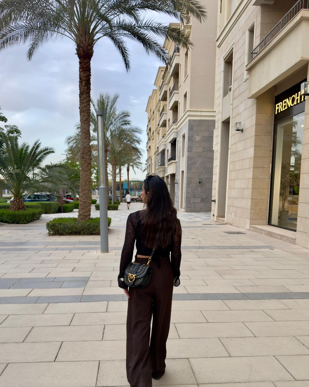 Pinstripe Wrap Pants